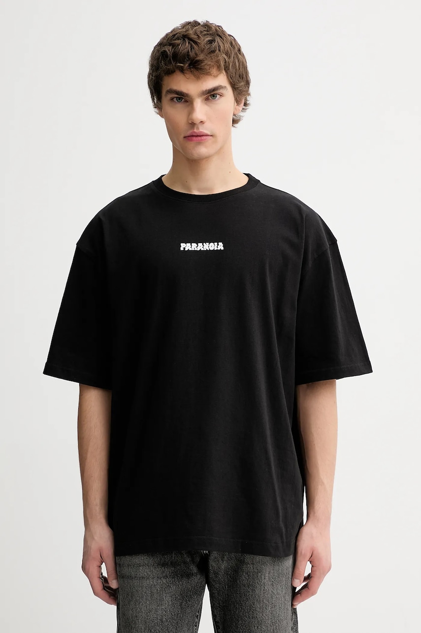 Kaotiko tricou din bumbac culoarea negru, cu imprimeu, AR090-01-G002