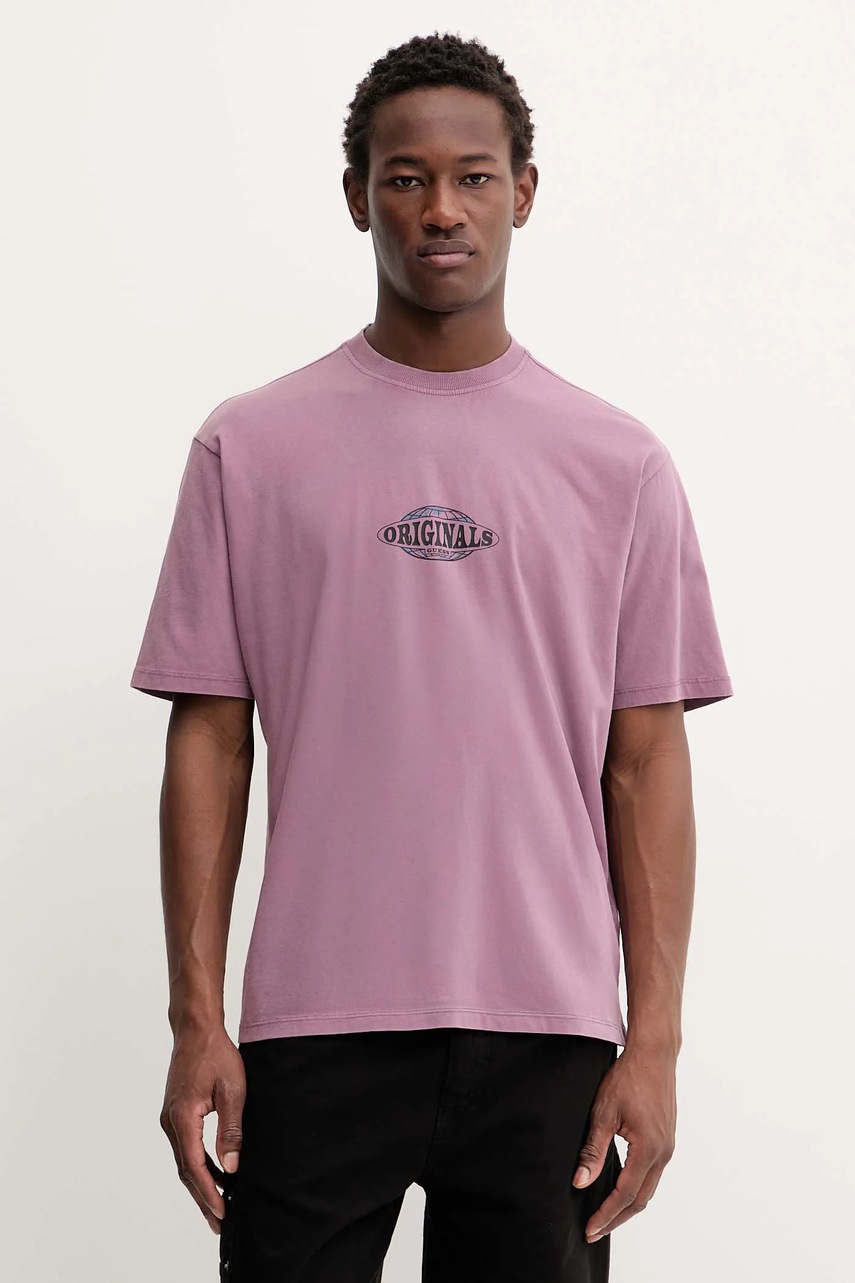 Βαμβακερό μπλουζάκι Guess Originals φωτογραφία