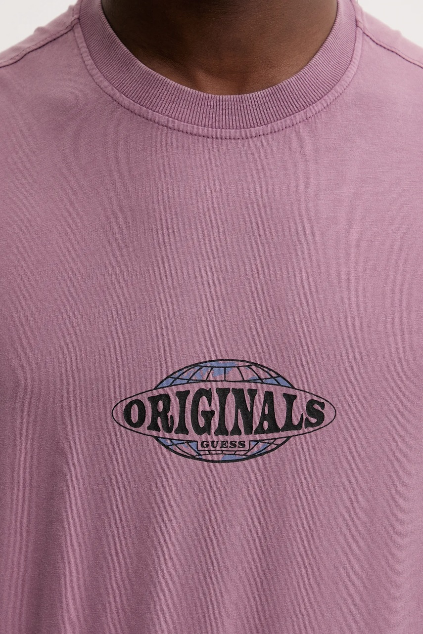 Βαμβακερό μπλουζάκι Guess Originals φωτογραφία