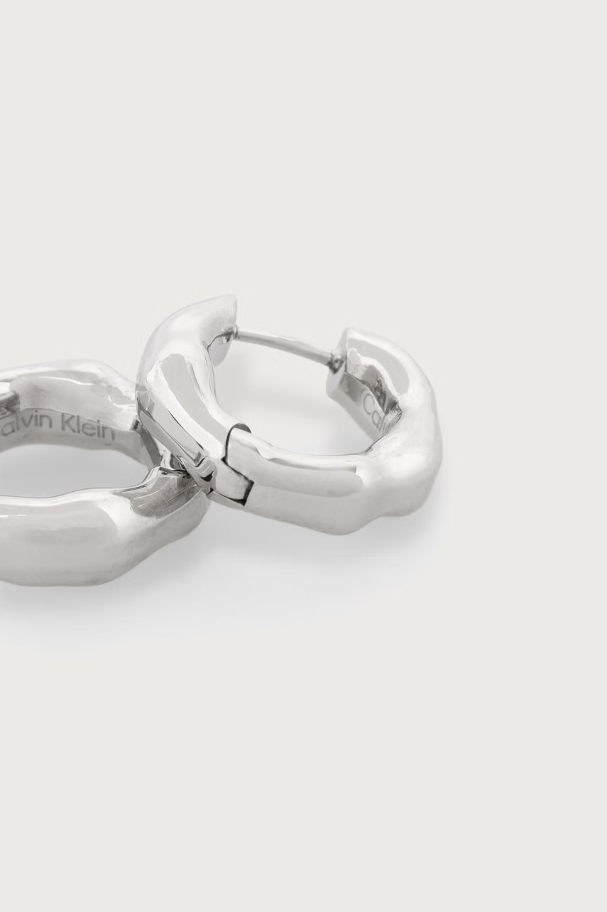 Calvin Klein  обици дамски от неръждаема стомана Fluid Forms