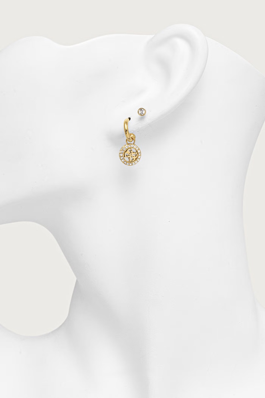 Guess  комплект обици дамски от неръждаема стомана CRYSTAL LOVE 3 броя