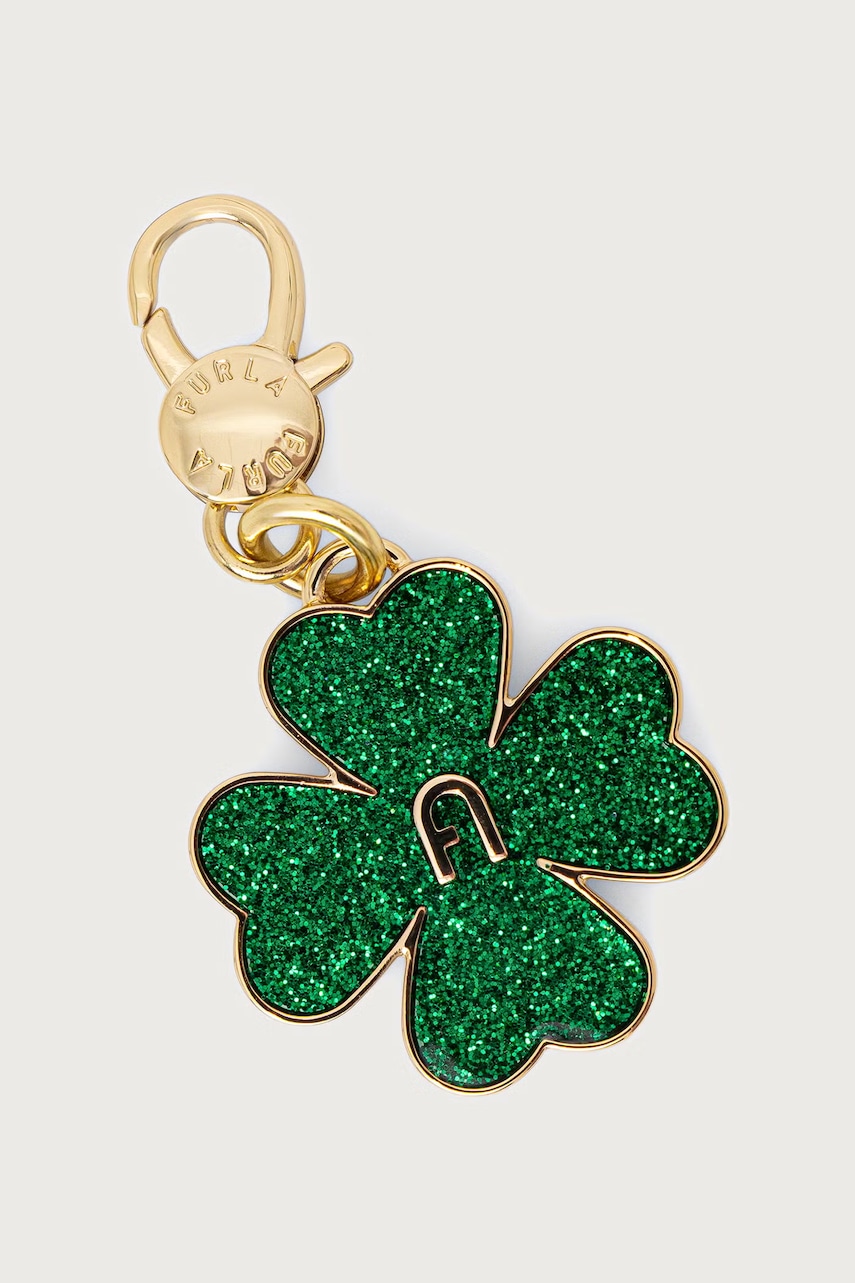 Furla kľúčenka dámska kovová Hashtag Clover Charm
