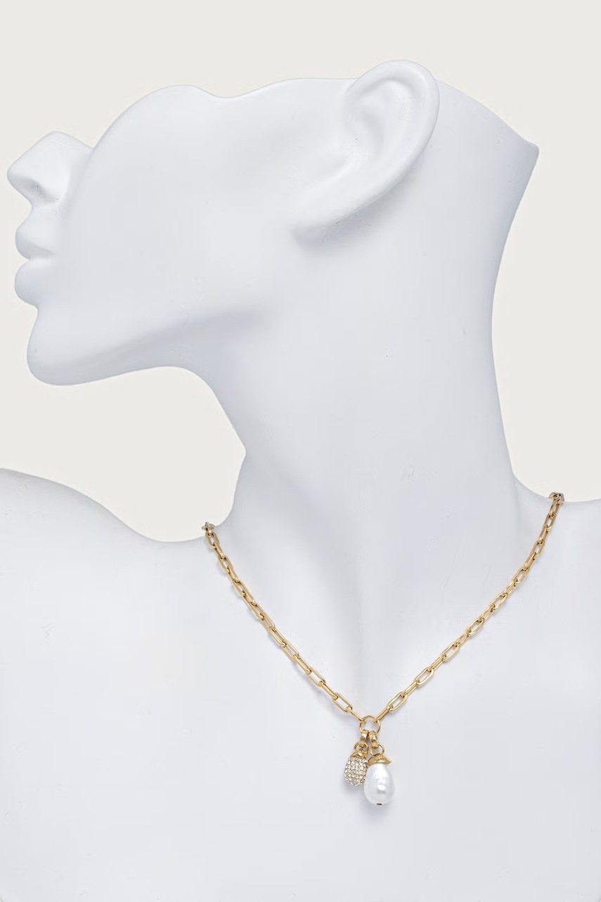 Guess κολιέ γυναικείο από ανοξείδωτο ατσάλι PEARLY