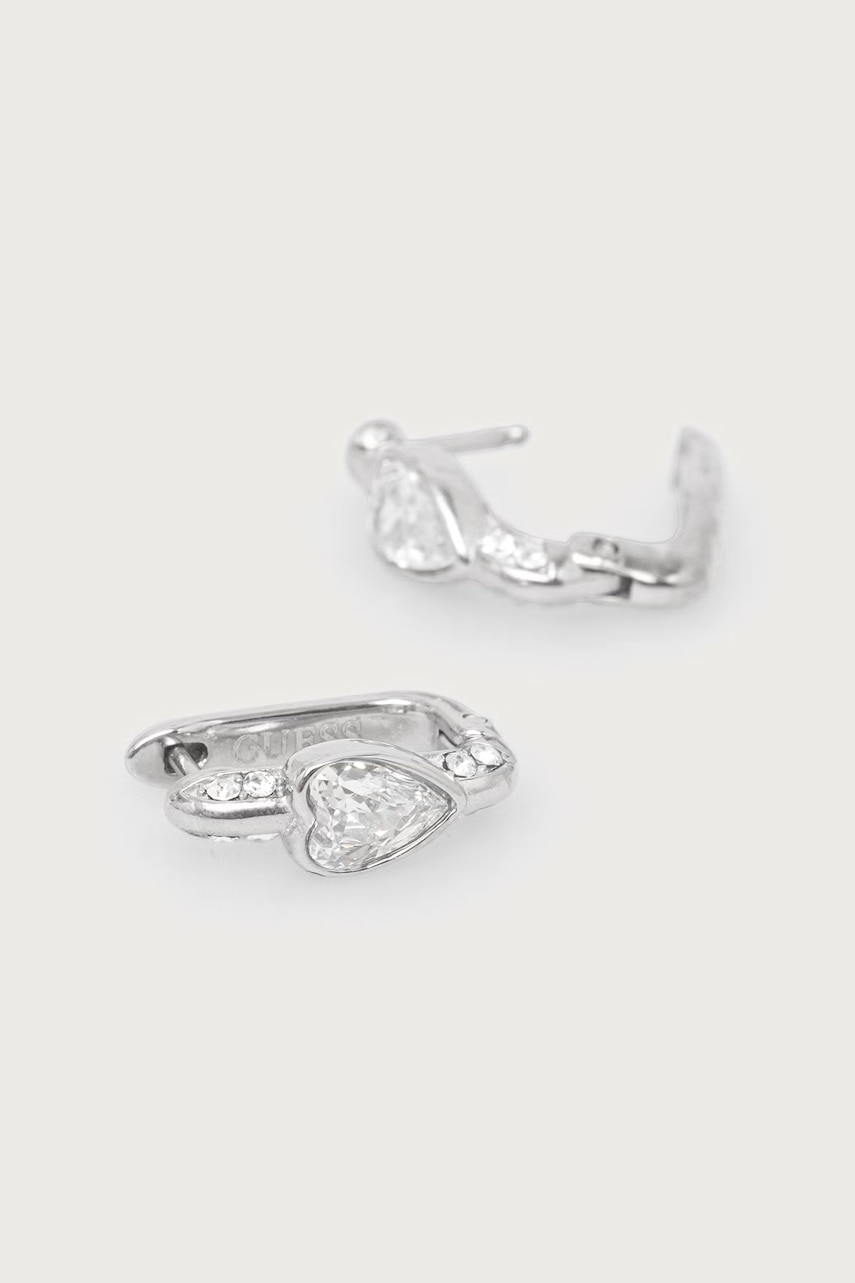 Guess σκουλαρίκια Γυναικεία ανοξείδωτο ατσάλι ζιργκόν CRYSTAL LOVE