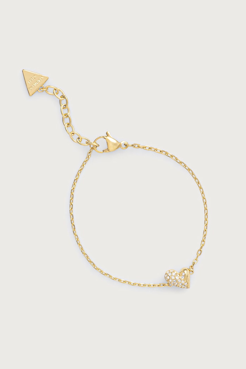 Guess βραχιόλι γυναικείο από ανοξείδωτο ατσάλι GOLDEN LOVE