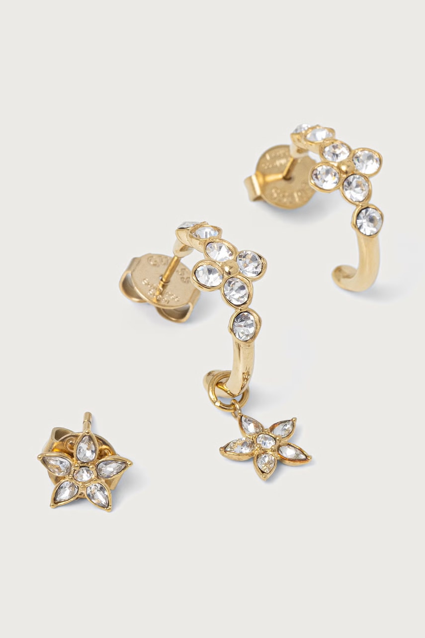 Guess  cercei pentru femei din oțel inoxidabil cu zirconiu cubic SECRET GARDEN