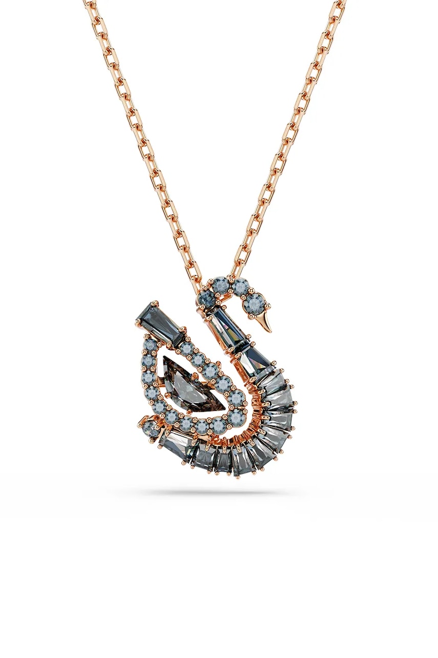Swarovski lănțișor cu pandantiv pentru femei placat cu aur zirconiu cubic