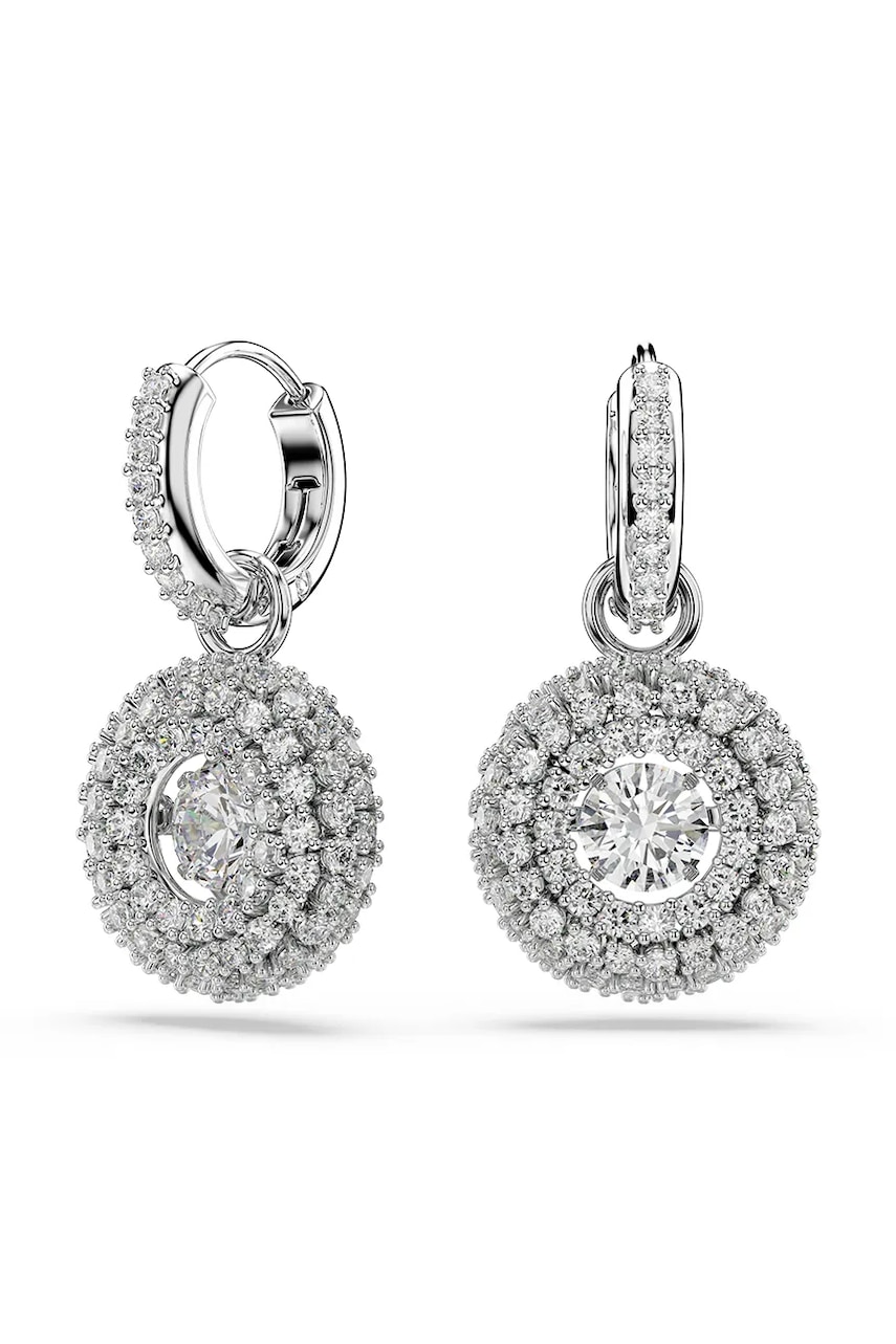 Swarovski σκουλαρίκια γυναικεία μεταλλικά με ζιργκόν SUBLIMA