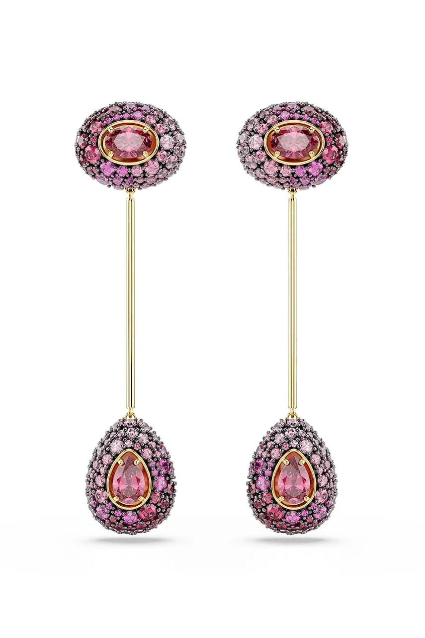 Swarovski kolczyki damskie pozłacane z cyrkonią SUBLIMA