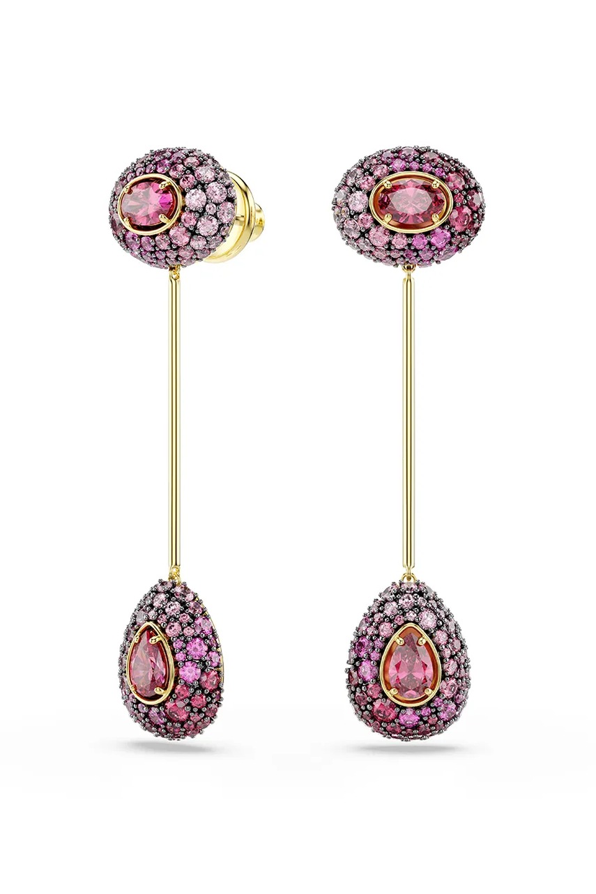 Swarovski σκουλαρίκια γυναικεία επιχρυσωμένα ζιργκόν SUBLIMA