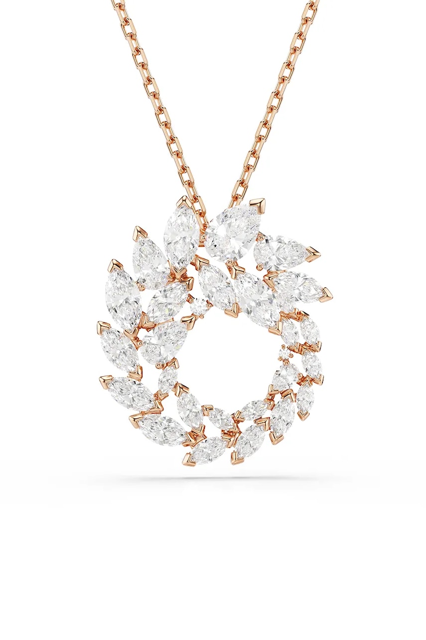 Swarovski κολιέ γυναικείο επιχρυσωμένο ζιργκόν MESMERA