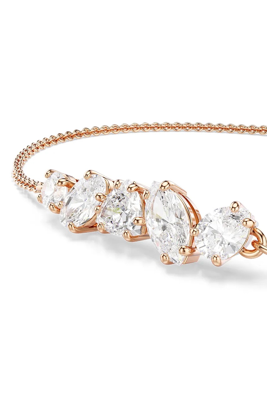 Swarovski βραχιόλι γυναικείο επιχρυσωμένο ζιργκόν MESMERA
