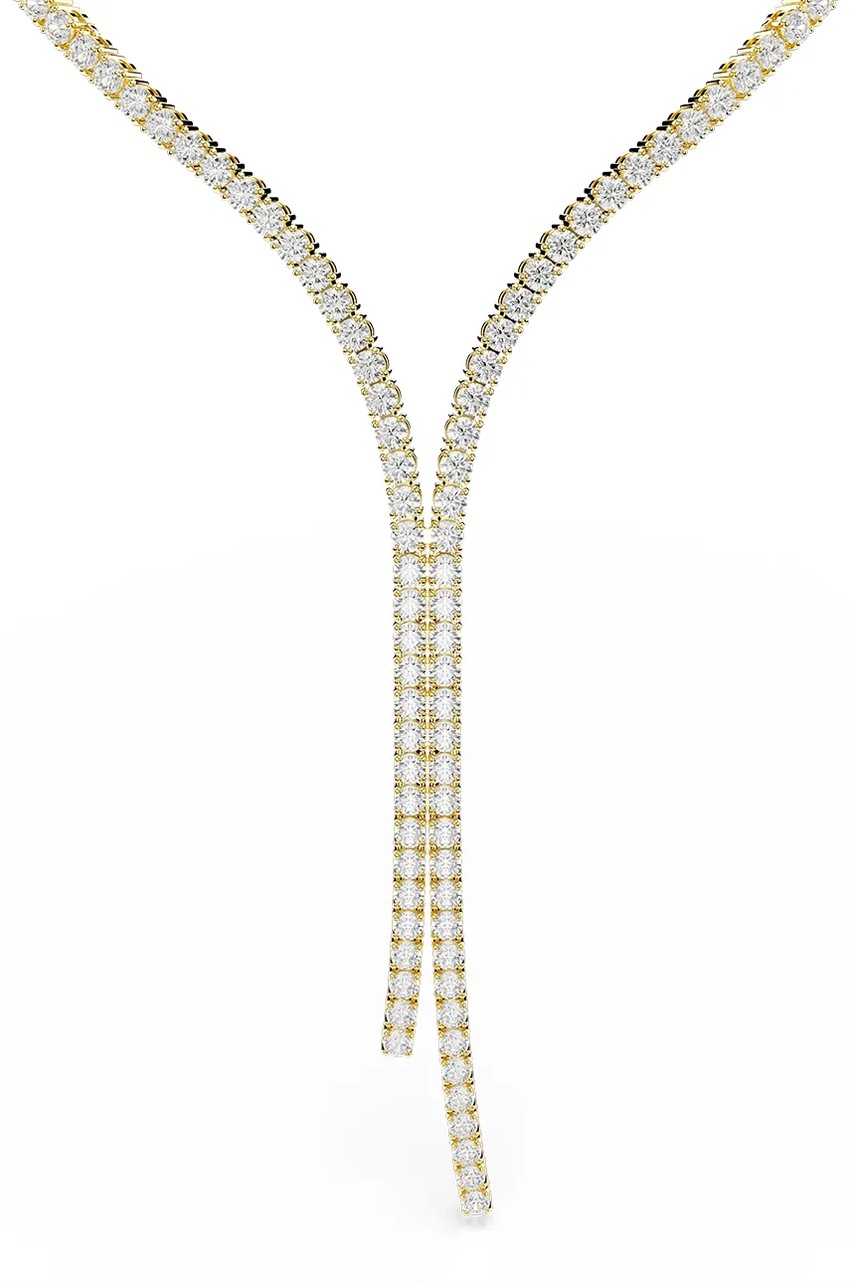 Swarovski κολιέ γυναικείο επιχρυσωμένο ζιργκόν MATRIX