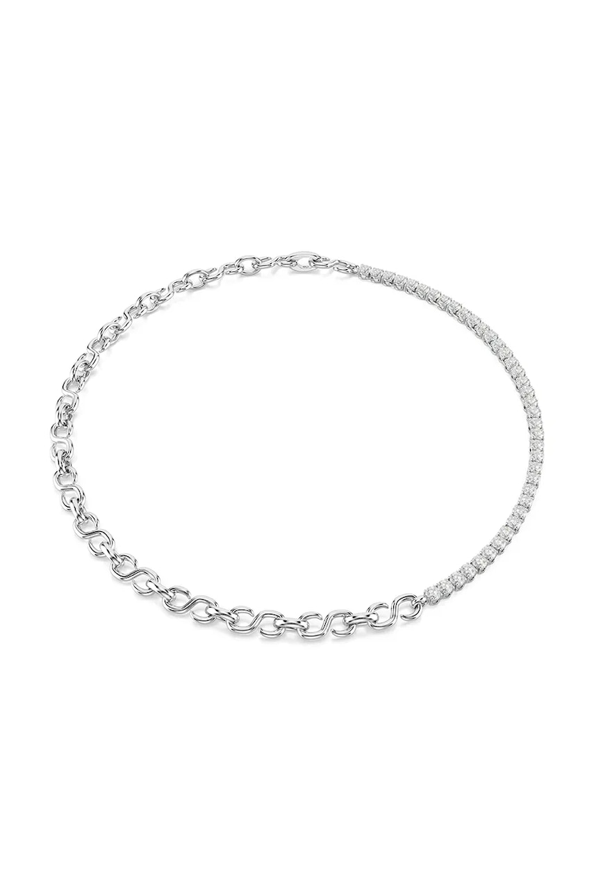 Swarovski κολιέ γυναικείο μεταλλικό ζιργκόν MATRIX