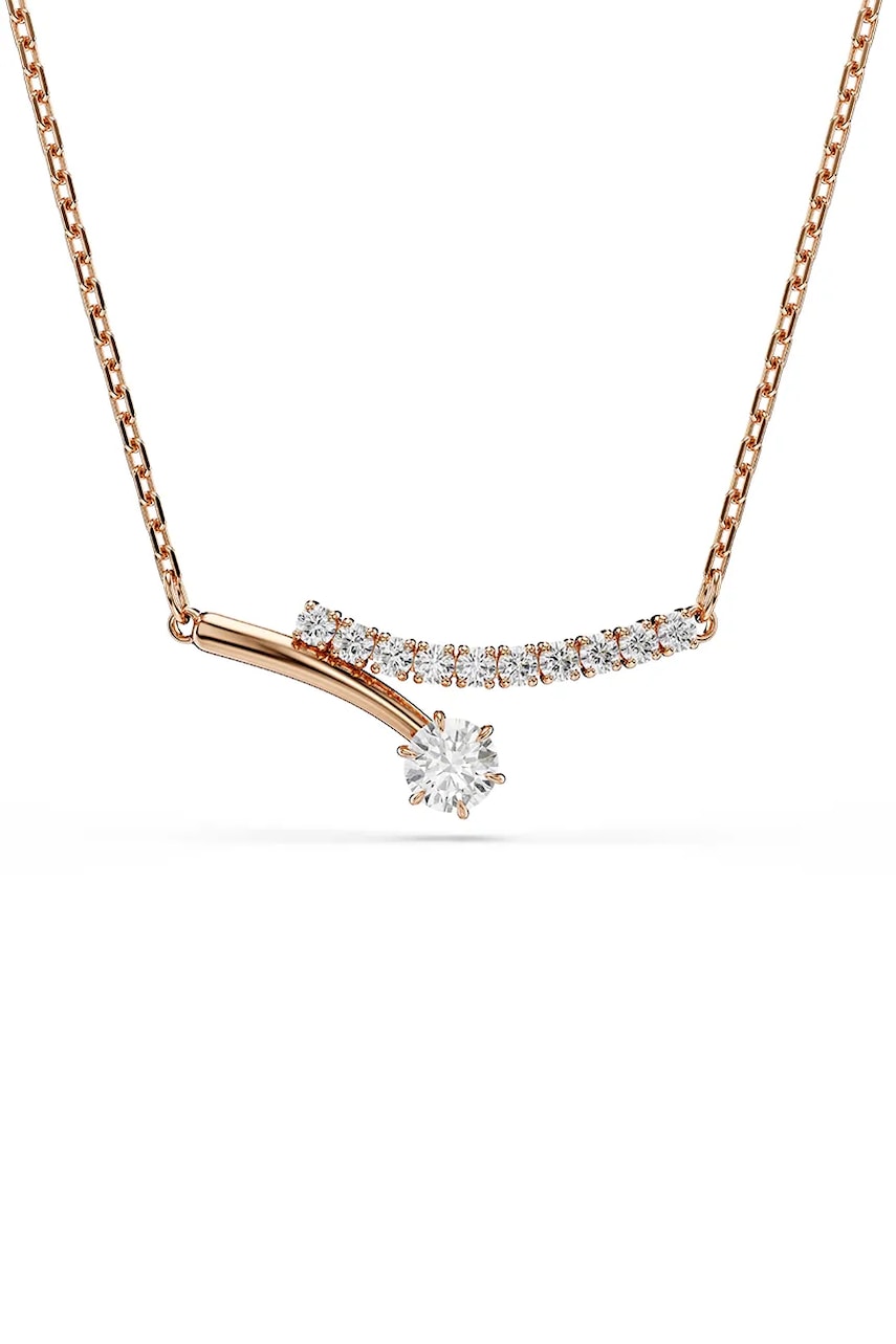 Swarovski κολιέ γυναικείο επιχρυσωμένο ζιργκόν MATRIX