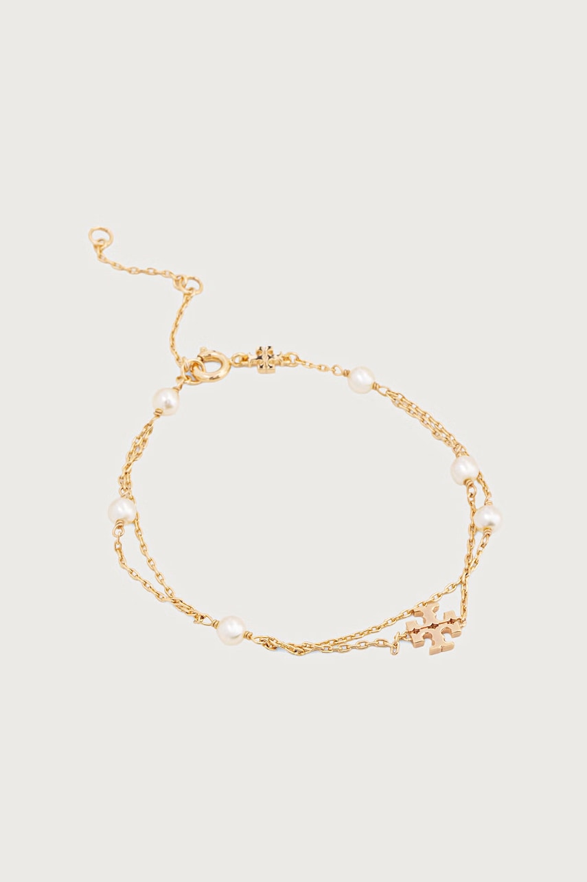 Tory Burch brățară pentru femei placată cu aur Moondance