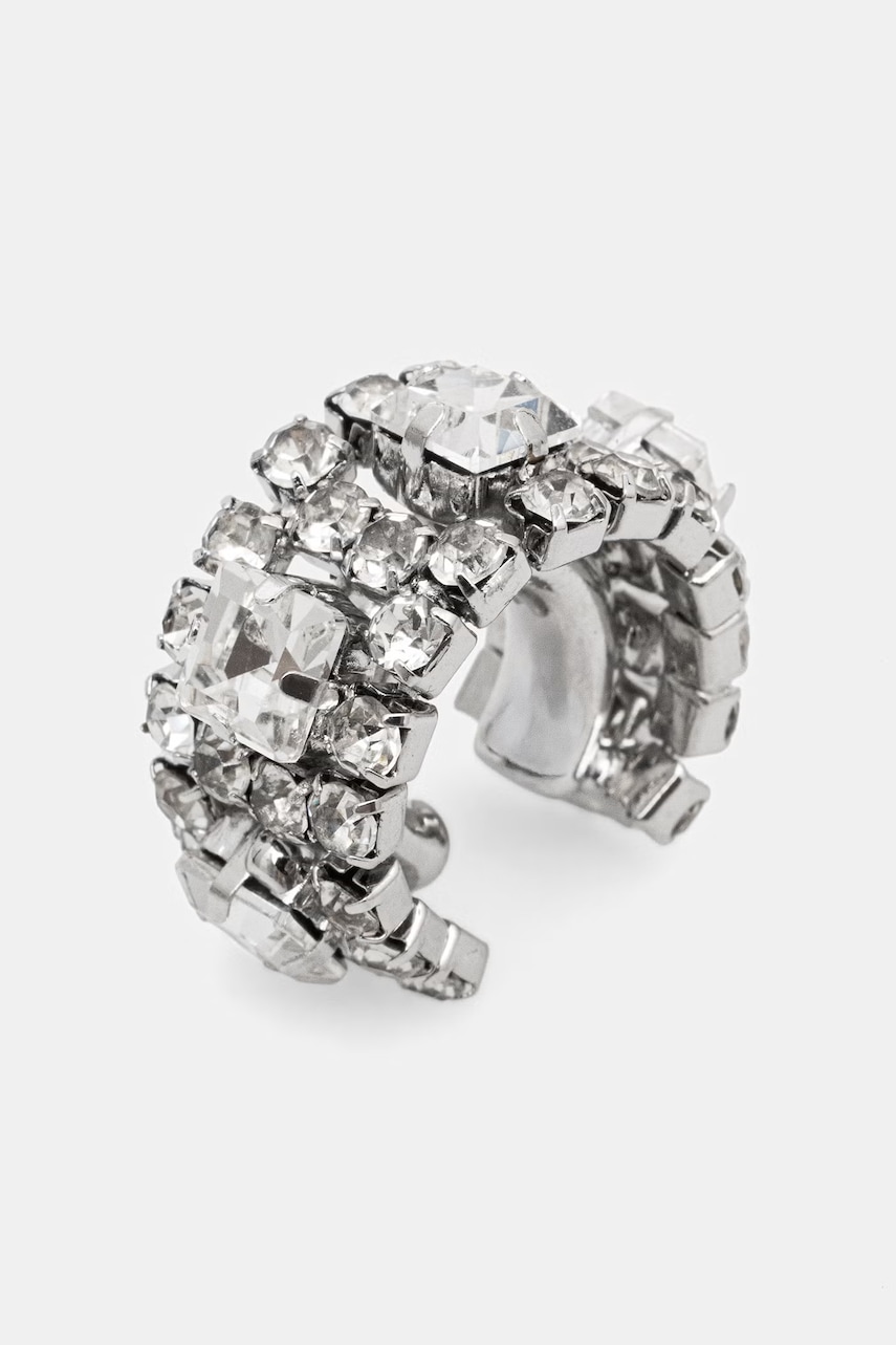 Patrizia Pepe ear cuff pentru femei din alamă cu zirconiu cubic