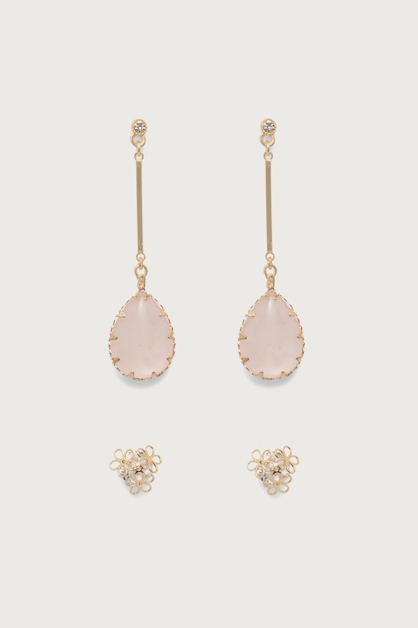 Aldo σκουλαρίκια γυναικεία μεταλλικά CARESPINK 2-pack