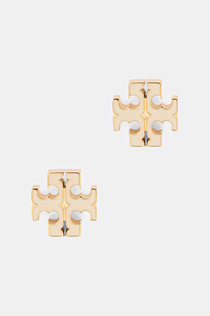 Tory Burch cercei pentru femei din oțel inoxidabil email Icon