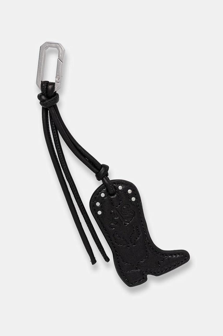 AllSaints brelok damski skórzany bez kamienia COWBOY