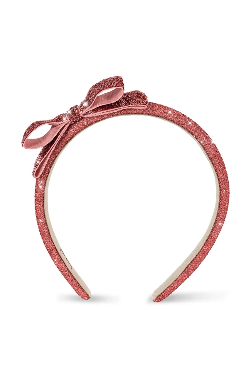 Konges Sløjd  čelenka do vlasov detská VELVET BOW HAIRBRACE