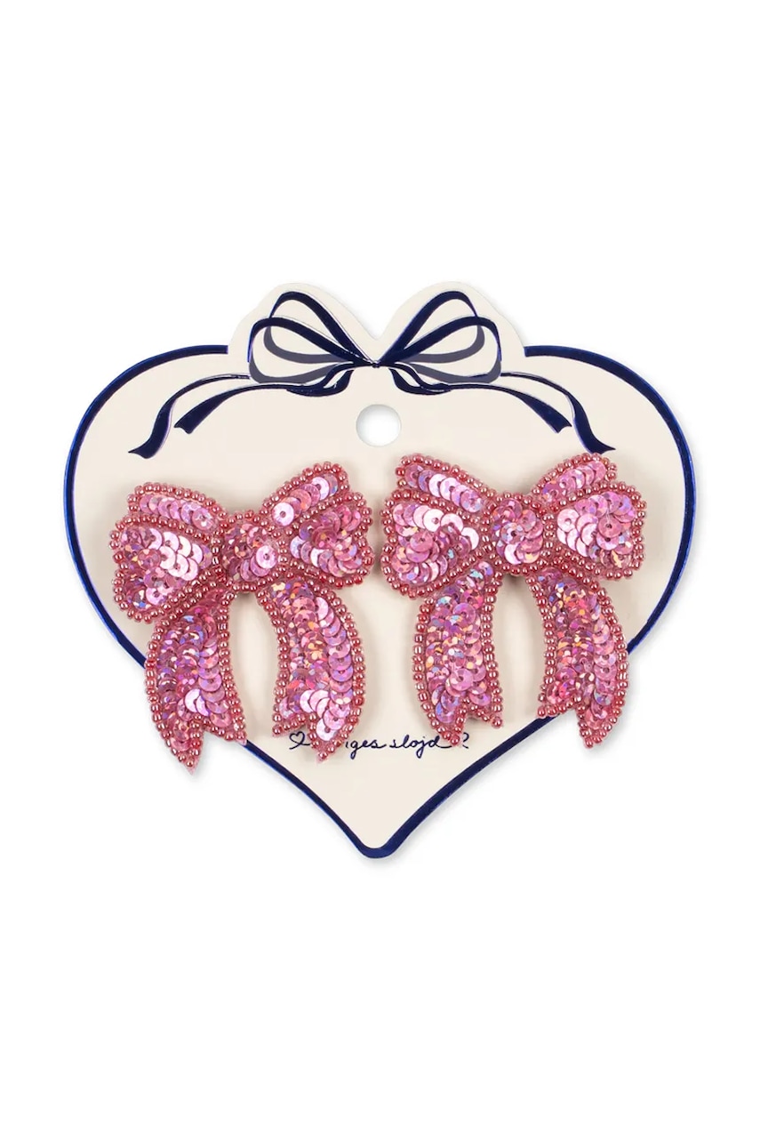 Konges Sløjd ukosnice za kosu za djecu 2 PACK SEQUIN BOW HAIR CLIP