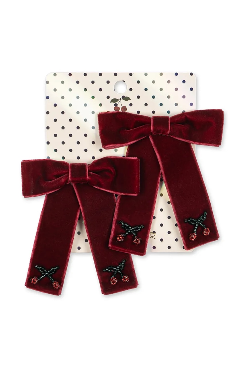 Konges Sløjd  sponky do vlasov detské 2 PACK JULIETTE BOW HAIR CLIP 2-pak