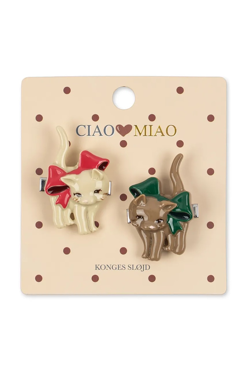 Konges Sløjd  sponky do vlasov detské 2 PACK KITTEN HAIR CLIP 2-pak