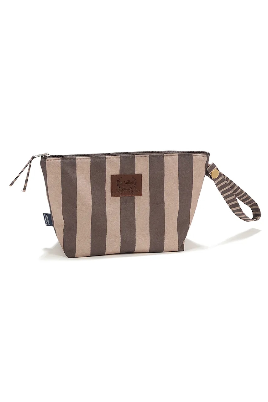 La Millou kozmetička torbica za djecu STRIPES BROWN