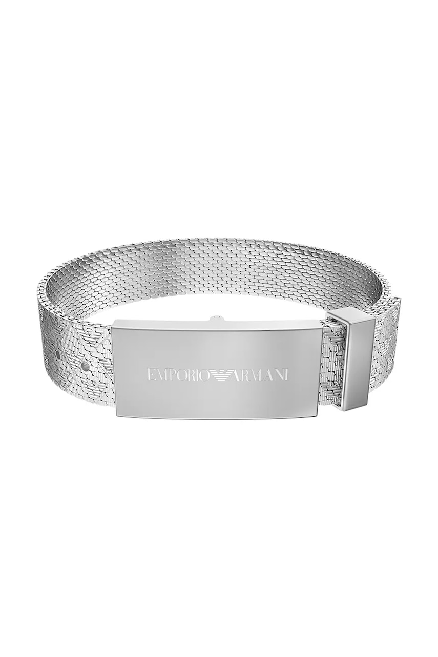 Emporio Armani narukvica za muškarce od nehrđajućeg čelika Eagle Logo