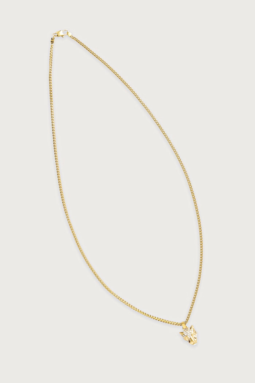 Guess ogrlica s privjeskom za muškarce od nehrđajućeg čelika PANTHER