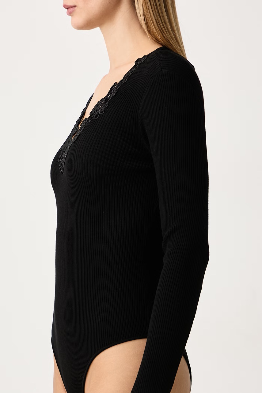 Twinset Twinset κορμάκι γυναικείο με βισκόζη - 4