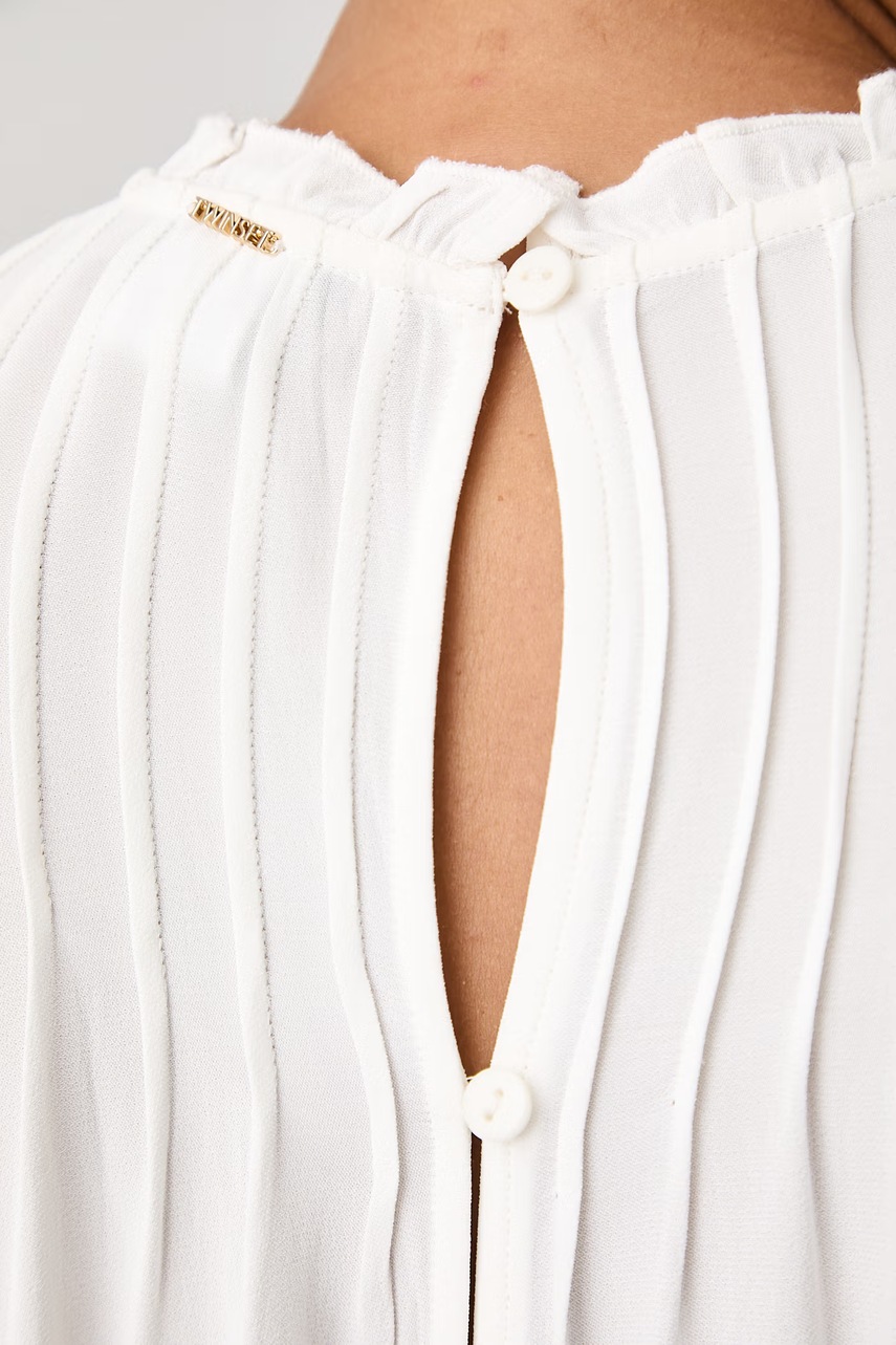 Twinset Twinset μπλούζα γυναικεία από βισκόζη - 5