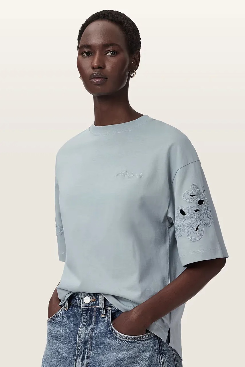 AllSaints oversize t-shirt γυναικείο βαμβακερό LOLA