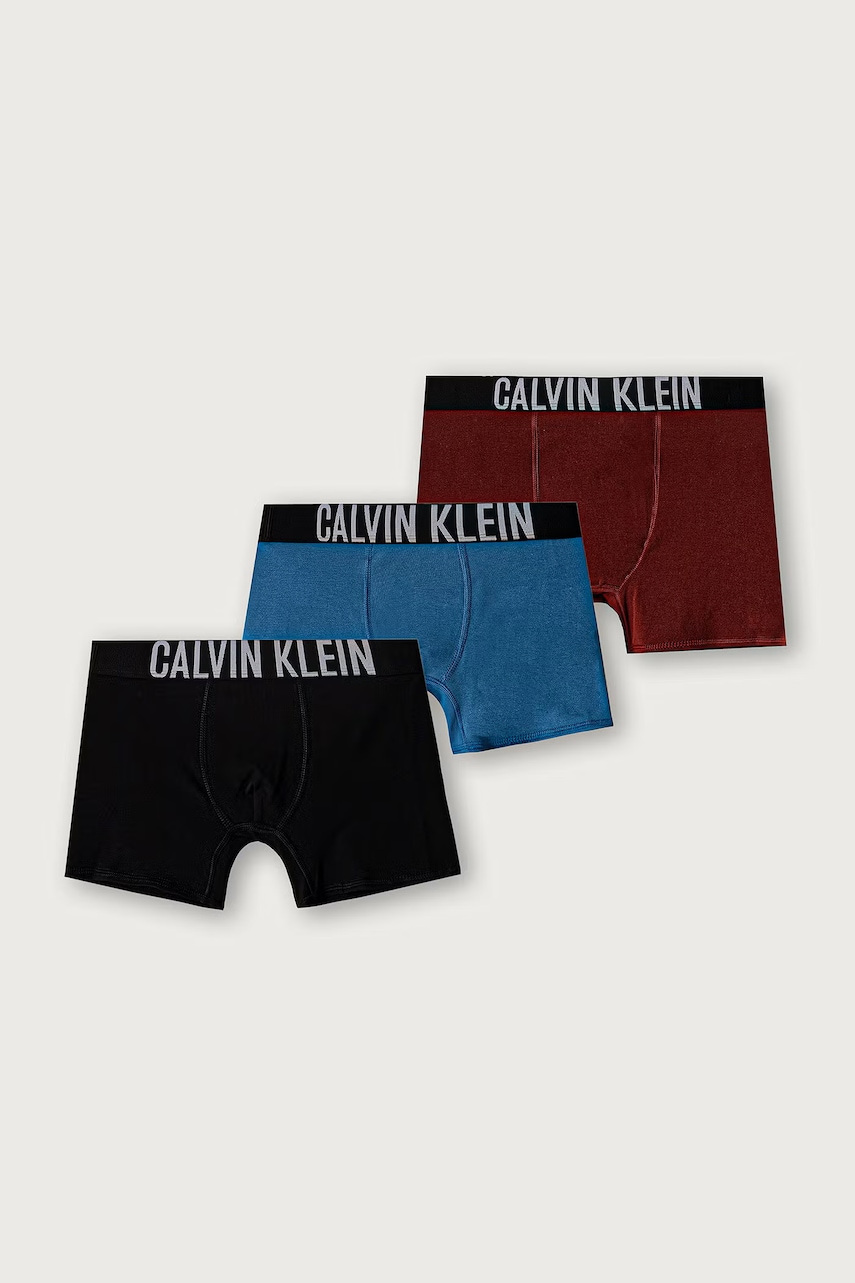 Calvin Klein Underwear  priliehavé boxerky detské bavlnené s elastanom 3-pak