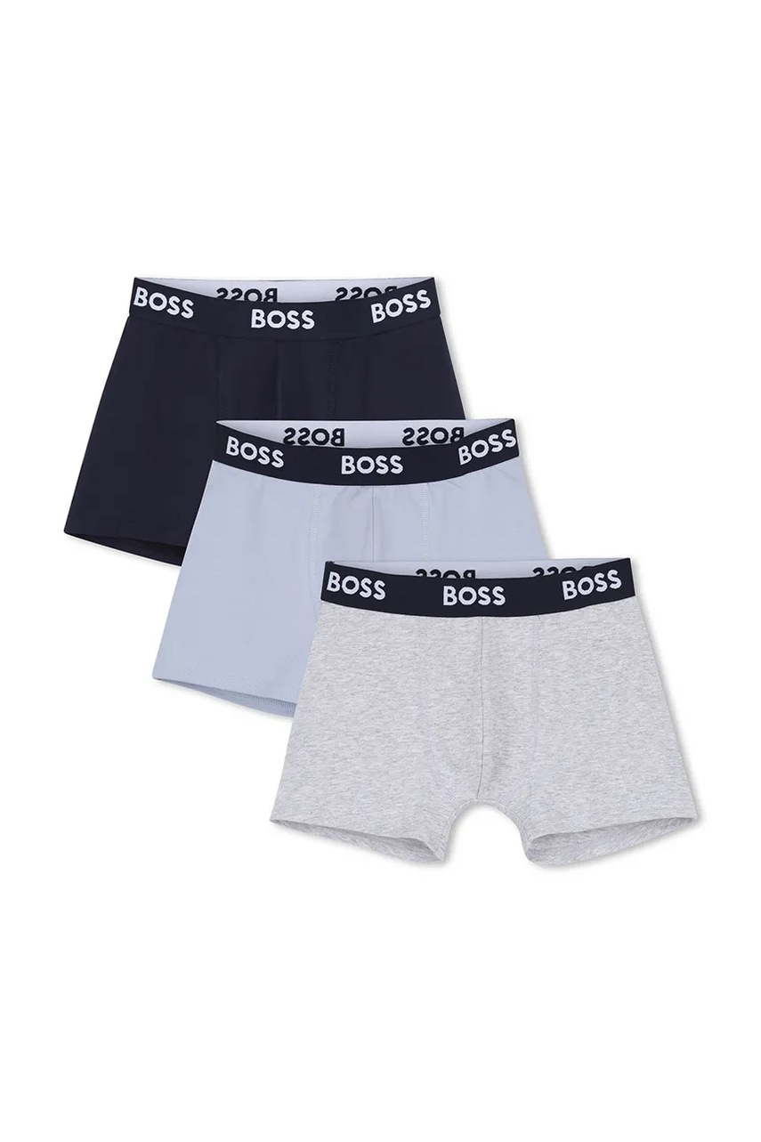 BOSS přiléhavé boxerky dětské s bavlnou 3-pack