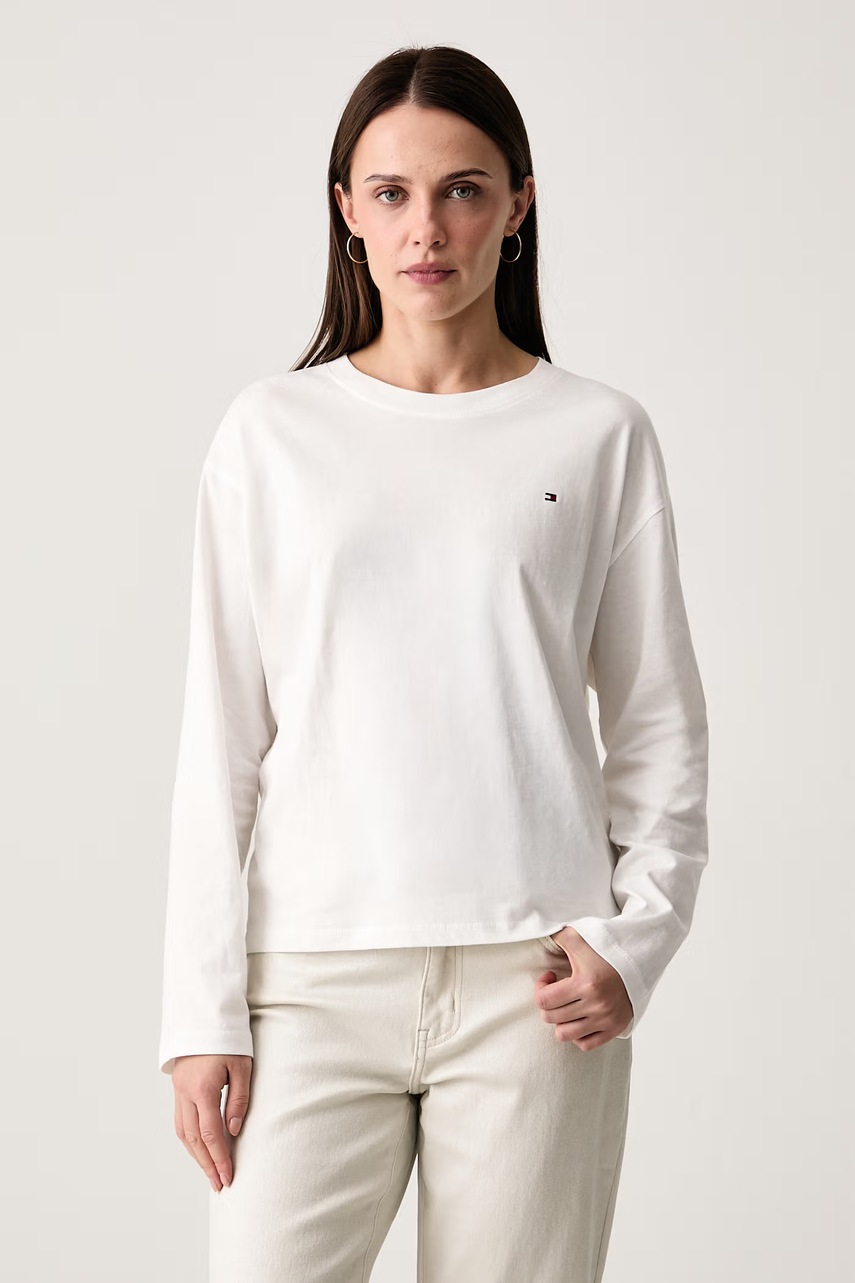 Tommy Hilfiger majica dugih rukava ženska pamučna