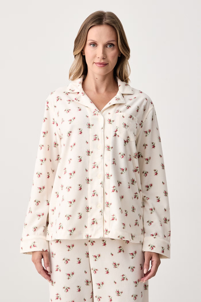 Lauren Ralph Lauren  пижама от две части дамска от полар
