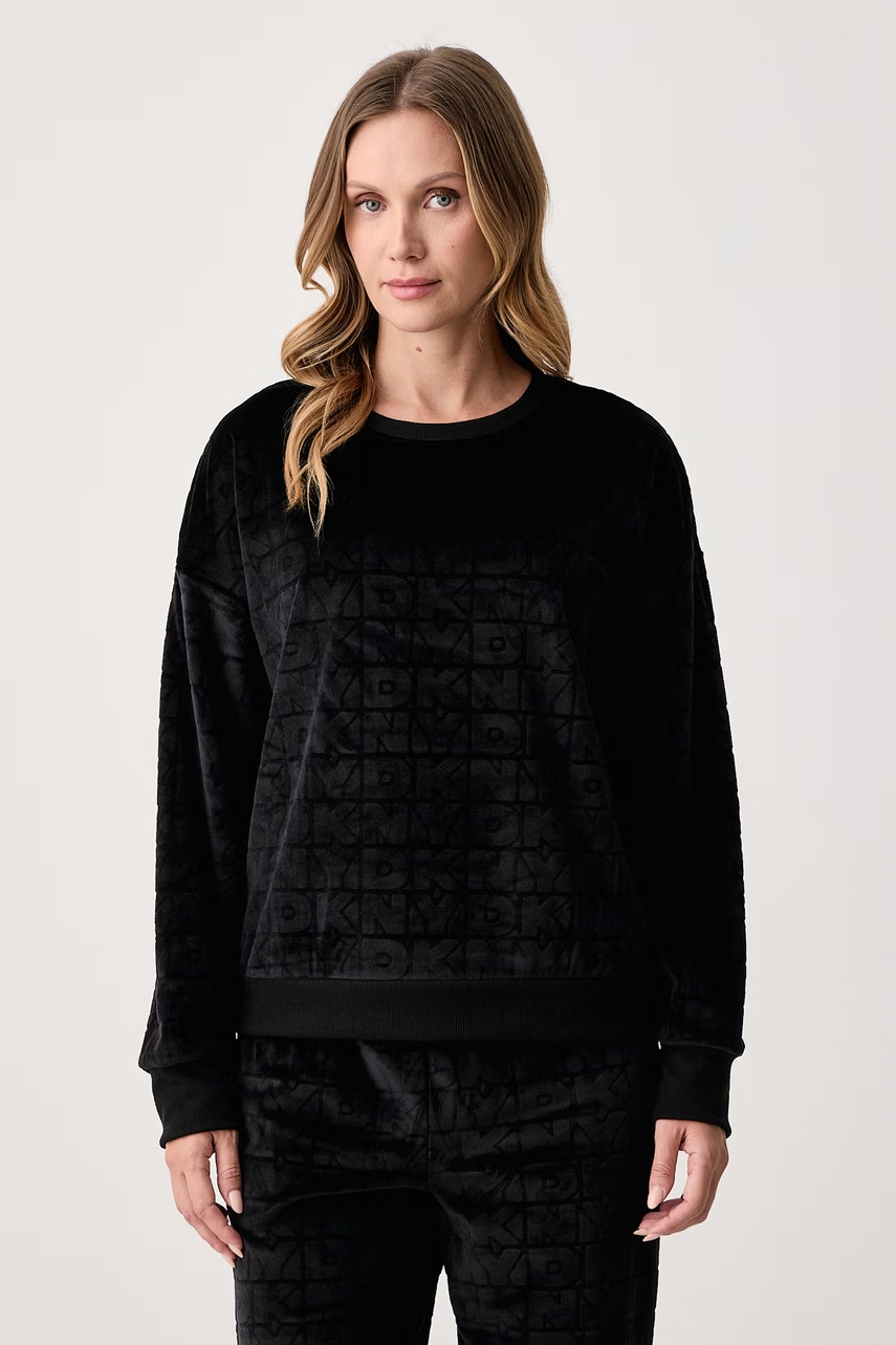 DKNY  пижама от две части дамска от кадифе
