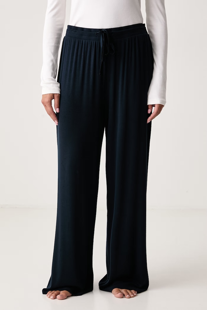 BOSS  pyžamové nohavice dámske s modalom SHINY RIB_Pants