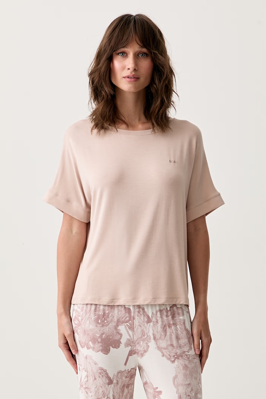 BOSS dvojdielne pyžamo dámske z viskózy ESSENCE_Short Set LP