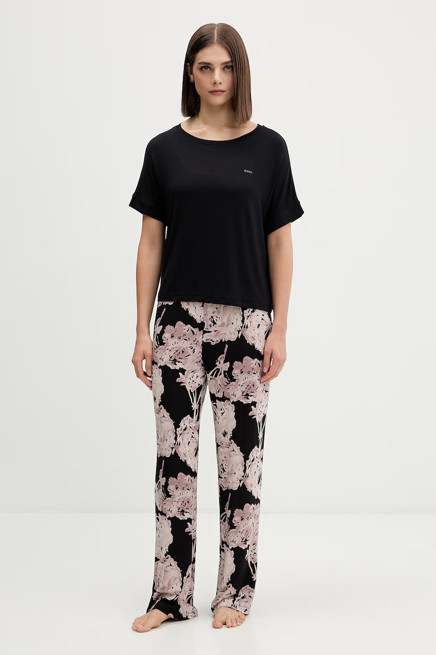 BOSS dvojdielne pyžamo dámske z viskózy ESSENCE_Short Set LP