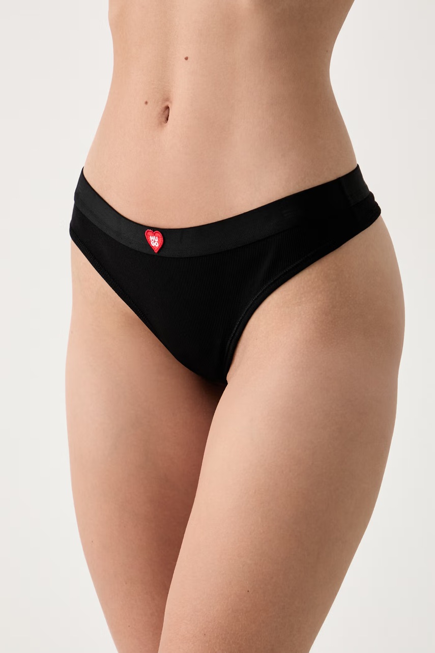 HUGO tangá dámske HUGO HEART THONG