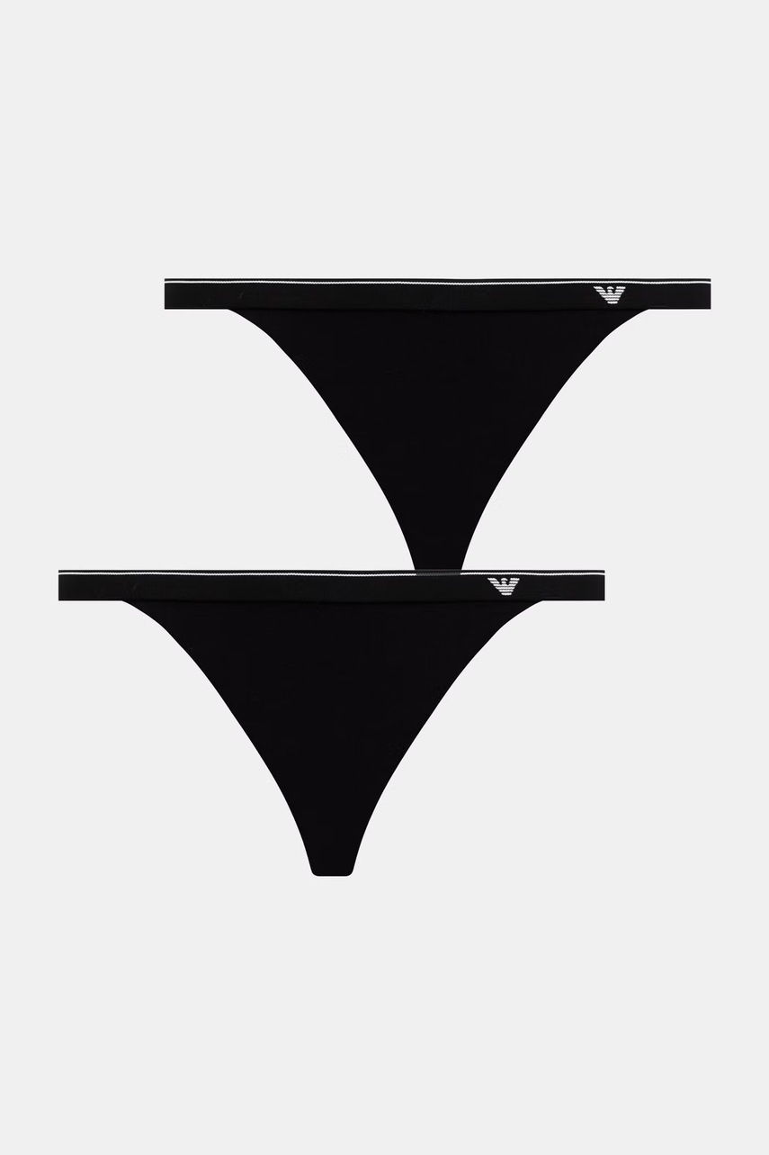 Emporio Armani Underwear tangá dámske bavlnené s elastanom 2-pak