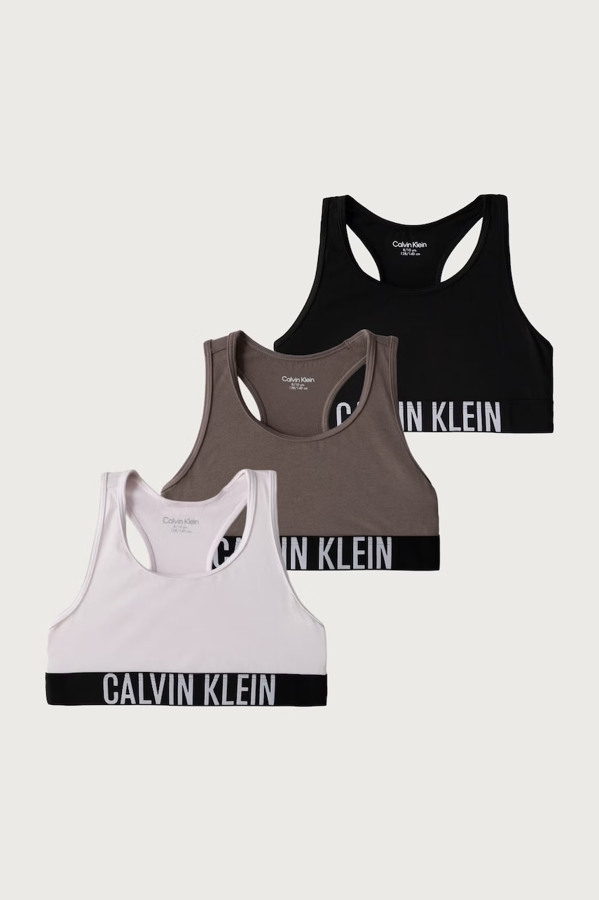 Calvin Klein Underwear  športová podprsenka detská s bavlnou 3-pak