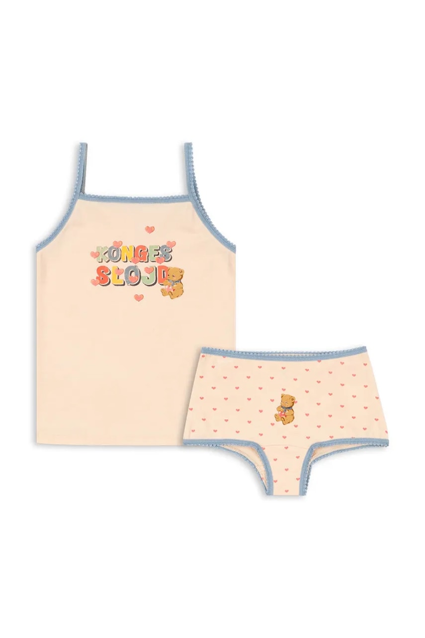 Konges Sløjd súprava spodnej bielizny detská bavlnená s elastanom BASIC UNDERWEAR GOTS