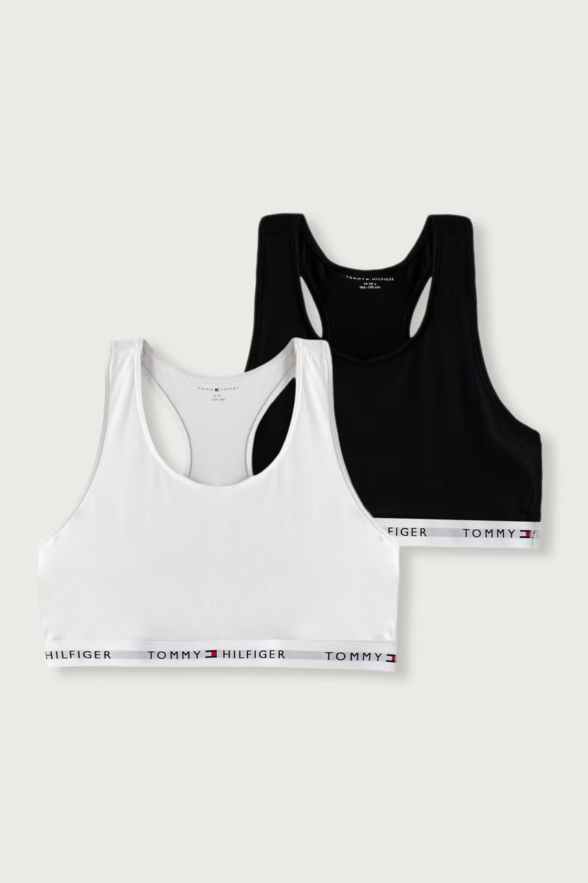 Tommy Hilfiger športová podprsenka dámska bavlnená s elastanom
