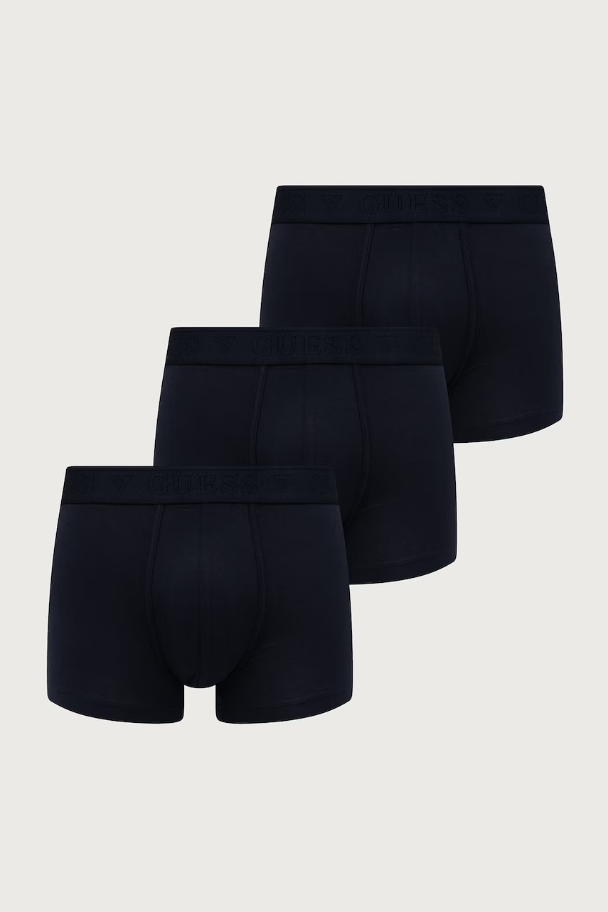 Guess  priliehavé boxerky pánske bavlnené s elastanom HERO 3-pak