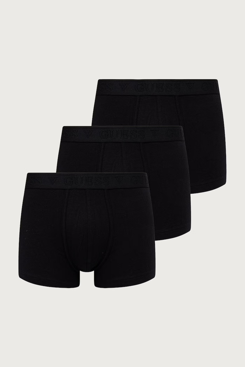 Guess  priliehavé boxerky pánske bavlnené s elastanom HERO 3-pak
