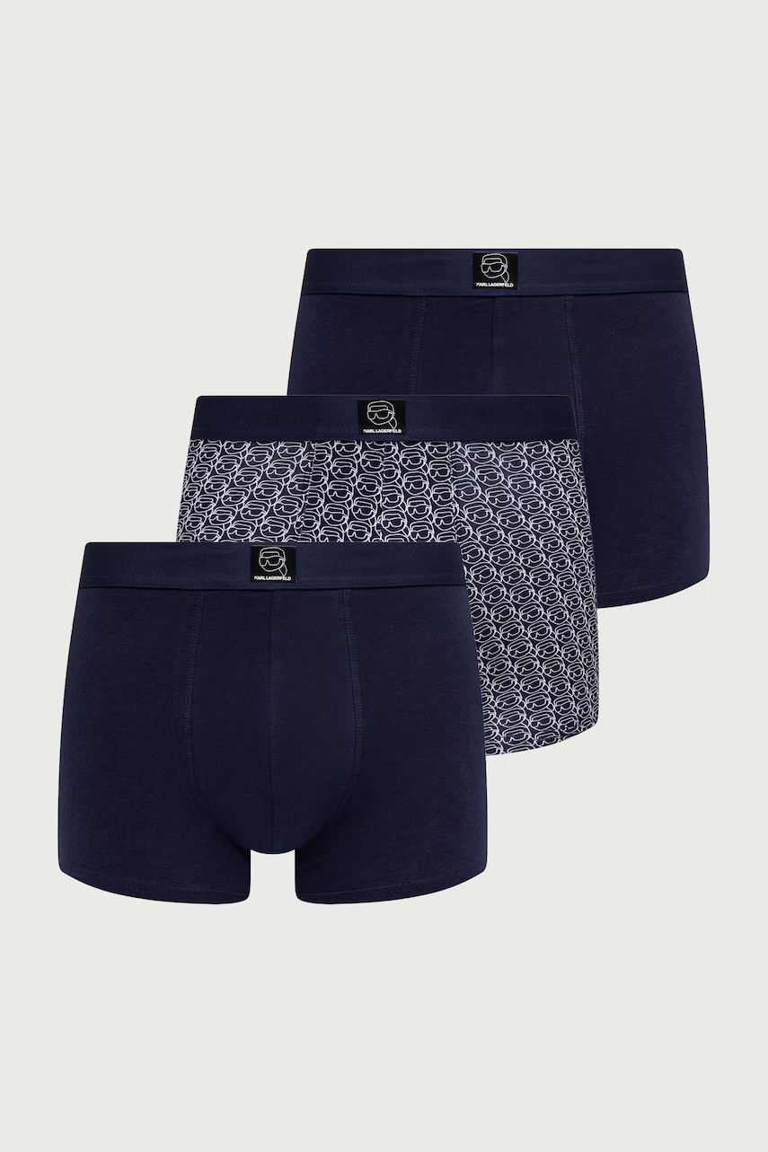 Karl Lagerfeld  priliehavé boxerky pánske bavlnené s elastanom 3-pak